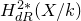 upper H Subscript normal d normal upper R Superscript 2 asterisk Baseline left parenthesis upper X divided by k right parenthesis