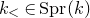 k Subscript less than Baseline element of normal upper S normal p normal r left parenthesis k right parenthesis