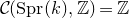 script upper C left parenthesis normal upper S normal p normal r left parenthesis k right parenthesis comma double struck upper Z right parenthesis equals double struck upper Z