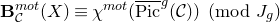 bold upper B Subscript script upper C Superscript normal m normal o normal t Baseline left parenthesis upper X right parenthesis identical to chi Superscript normal m normal o normal t Baseline left parenthesis ModifyingAbove normal upper P normal i normal c With bar Superscript g Baseline left parenthesis script upper C right parenthesis right parenthesis left parenthesis mod upper J Subscript g Baseline right parenthesis