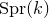 normal upper S normal p normal r left parenthesis k right parenthesis