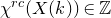chi Superscript normal r normal c Baseline left parenthesis upper X left parenthesis k right parenthesis right parenthesis element of double struck upper Z