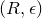 left parenthesis upper R comma epsilon right parenthesis