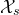 script upper X Subscript s