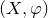 left parenthesis upper X comma phi right parenthesis