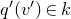 q prime left parenthesis v Superscript prime Baseline right parenthesis element of k