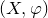 left parenthesis upper X comma phi right parenthesis