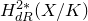 upper H Subscript normal d normal upper R Superscript 2 asterisk Baseline left parenthesis upper X divided by upper K right parenthesis
