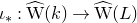 iota Subscript asterisk Baseline colon ModifyingAbove normal upper W With caret left parenthesis k right parenthesis right arrow ModifyingAbove normal upper W With caret left parenthesis upper L right parenthesis