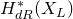 upper H Subscript normal d normal upper R Superscript asterisk Baseline left parenthesis upper X Subscript upper L Baseline right parenthesis