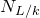 upper N Subscript upper L divided by k