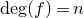 normal d normal e normal g left parenthesis f right parenthesis equals n