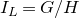 upper I Subscript upper L Baseline equals upper G divided by upper H