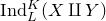 normal upper I normal n normal d Subscript upper L Superscript upper K Baseline left parenthesis upper X amalgamation or coproduct upper Y right parenthesis