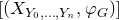 left bracket left parenthesis upper X Subscript upper Y 0 comma ellipsis comma upper Y Sub Subscript n Subscript Baseline comma phi Subscript upper G Baseline right parenthesis right bracket
