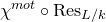 chi Superscript normal m normal o normal t Baseline ring normal upper R normal e normal s Subscript upper L divided by k