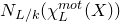 upper N Subscript upper L divided by k Baseline left parenthesis chi Subscript upper L Superscript normal m normal o normal t Baseline left parenthesis upper X right parenthesis right parenthesis