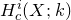 upper H Subscript c Superscript i Baseline left parenthesis upper X semicolon k right parenthesis