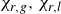 chi Subscript r comma g Baseline comma chi Subscript r comma l Baseline