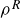 rho Superscript upper R