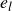 e Subscript l