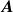 bold italic upper A