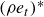 left parenthesis rho e Subscript t Baseline right parenthesis Superscript asterisk
