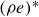 left parenthesis rho e right parenthesis Superscript asterisk
