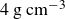 4 normal g normal c normal m Superscript negative 3