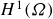 upper H Superscript 1 Baseline left parenthesis upper Omega right parenthesis
