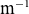 normal m Superscript negative 1