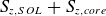 upper S Subscript z comma upper S upper O upper L Baseline plus upper S Subscript z comma c o r e