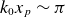 k 0 x Subscript p Baseline tilde pi