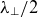 lamda Subscript up tack Baseline divided by 2