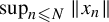 sup Underscript n less than or slanted equals upper N Endscripts StartMetric x Subscript n Baseline EndMetric