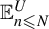 double struck upper E Subscript n less than or slanted equals upper N Superscript upper U