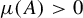mu left parenthesis upper A right parenthesis greater than 0