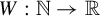 upper W colon double struck upper N right arrow double struck upper R
