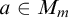 a element of upper M Subscript m