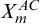upper X Subscript m Superscript upper A upper C