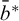 b overbar Superscript asterisk
