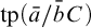 tp left parenthesis a overbar divided by b overbar upper C right parenthesis