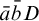 a overbar b overbar upper D
