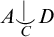 upper A ⌣ vertical bar Underscript upper C Endscripts upper D