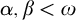 alpha comma beta less than omega