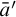 a overbar prime