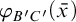 phi Subscript upper B prime upper C prime Baseline left parenthesis x overbar right parenthesis