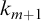 k Subscript m plus 1