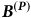 bold italic upper B Superscript left parenthesis upper P right parenthesis