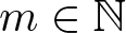m element of double struck upper N